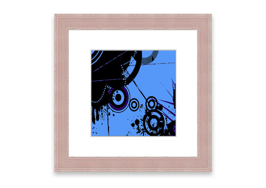 Abstract Vector Cornwall framed print with multiple frame color options, showcasing a modern abstract design.