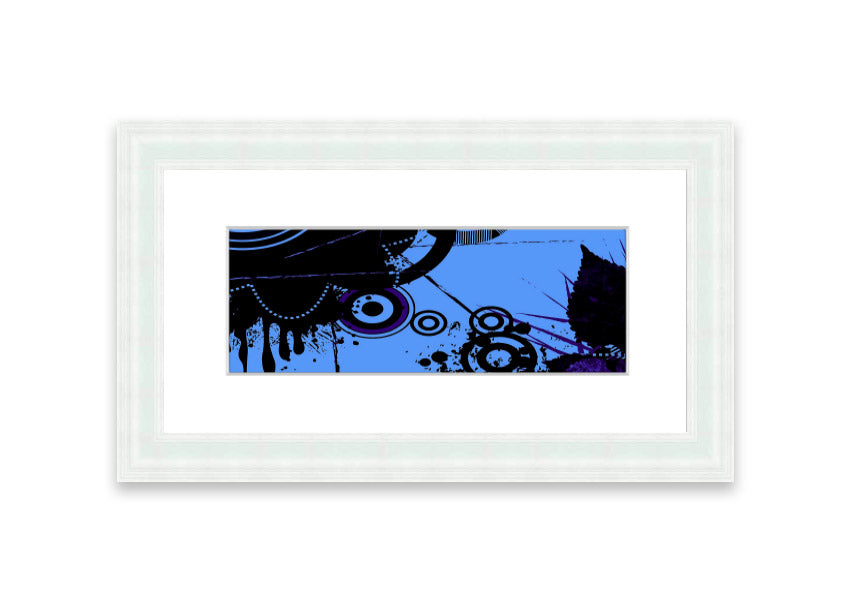 Abstract Vector Cornwall framed print with multiple frame color options, showcasing a modern abstract design.