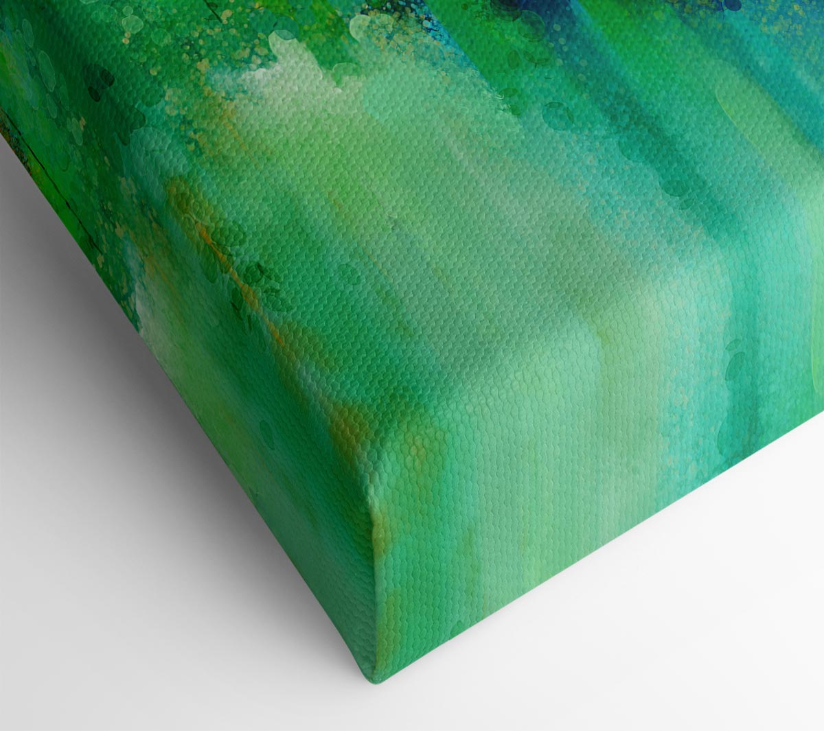 Abstract Willow Tree canvas art mounted on a 44mm box frame, showcasing elegant branches and serene colors.