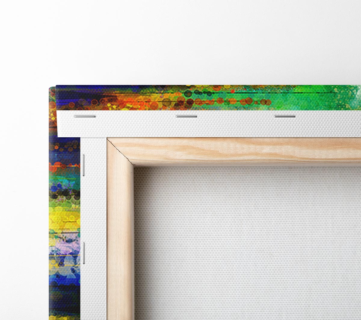 Abstract Willow Tree canvas art mounted on a 44mm box frame, showcasing elegant branches and serene colors.