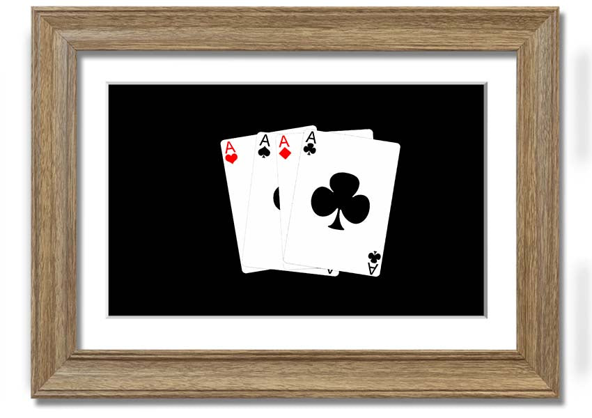 Aces High framed print showcasing vibrant colors and intricate details, elegantly framed and ready to hang.