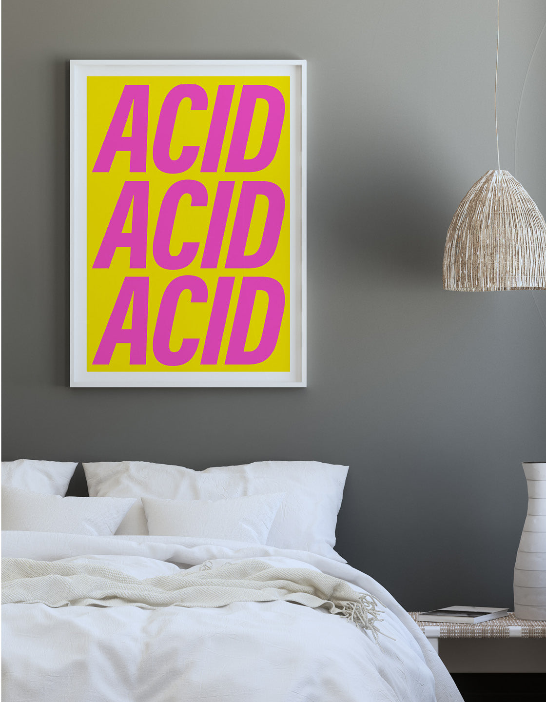 A vibrant bottle of Acid Acid Acid showcasing its unique flavor, designed for fans of A.