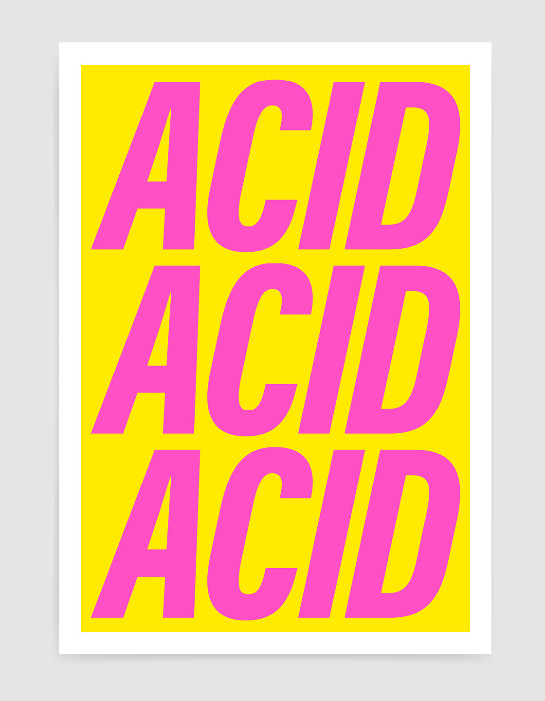 A vibrant bottle of Acid Acid Acid showcasing its unique flavor, designed for fans of A.