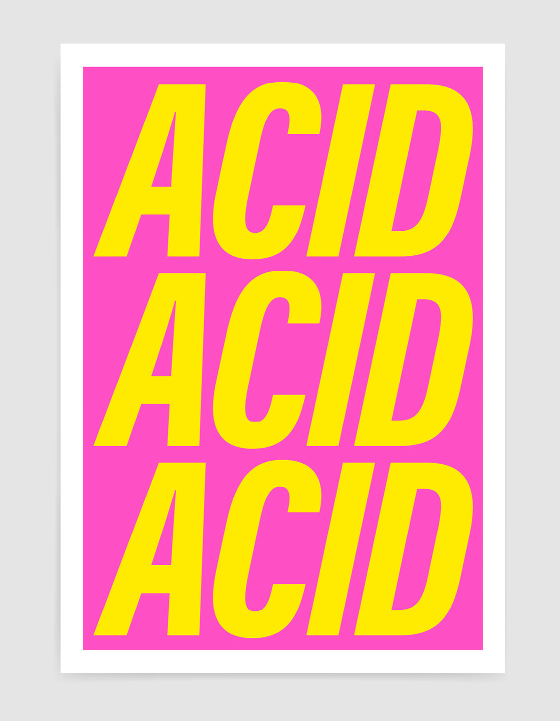 A vibrant bottle of Acid Acid Acid showcasing its unique flavor, designed for fans of A.