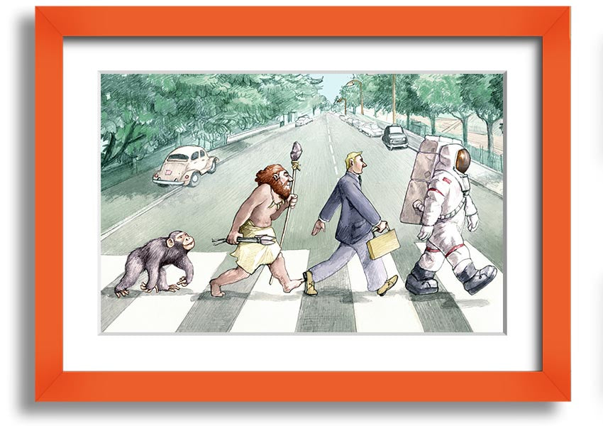 Framed print titled 'Advancement Of Civilisation', showcasing intricate artwork, available in various frame colours.