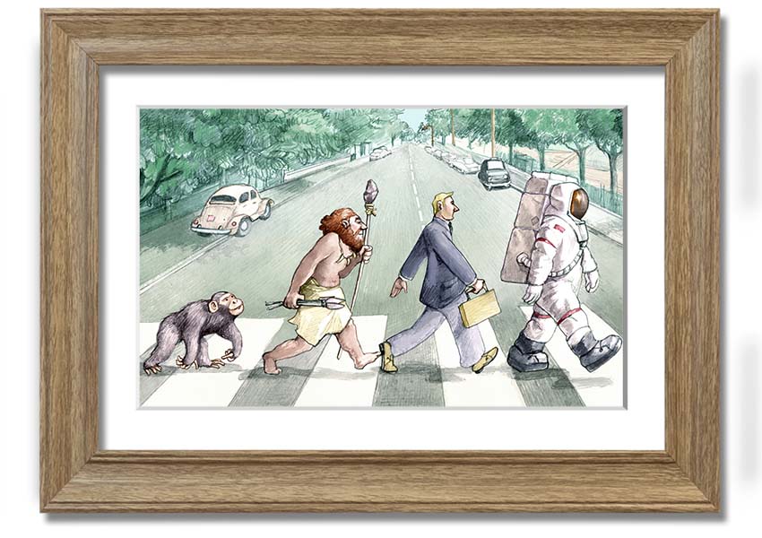 Framed print titled 'Advancement Of Civilisation', showcasing intricate artwork, available in various frame colours.