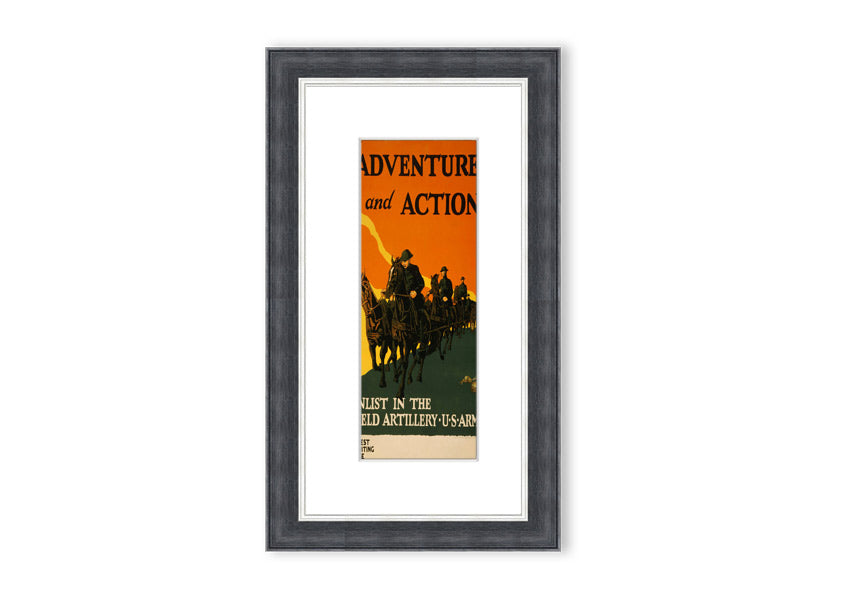 A beautifully framed print of Cornwall showcasing adventure and action, available in various frame colors.