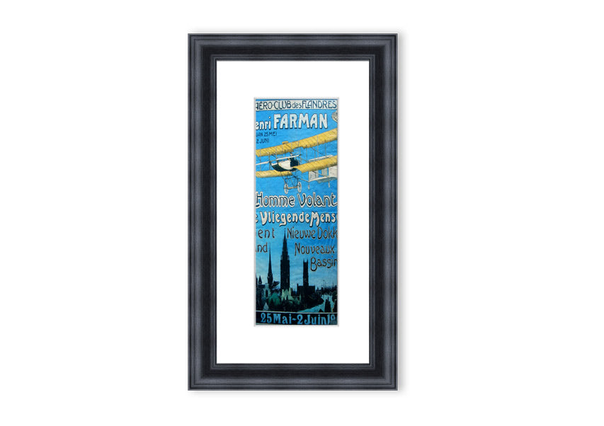 Aero Club Cornwall framed print showcasing aviation art in a stylish frame.