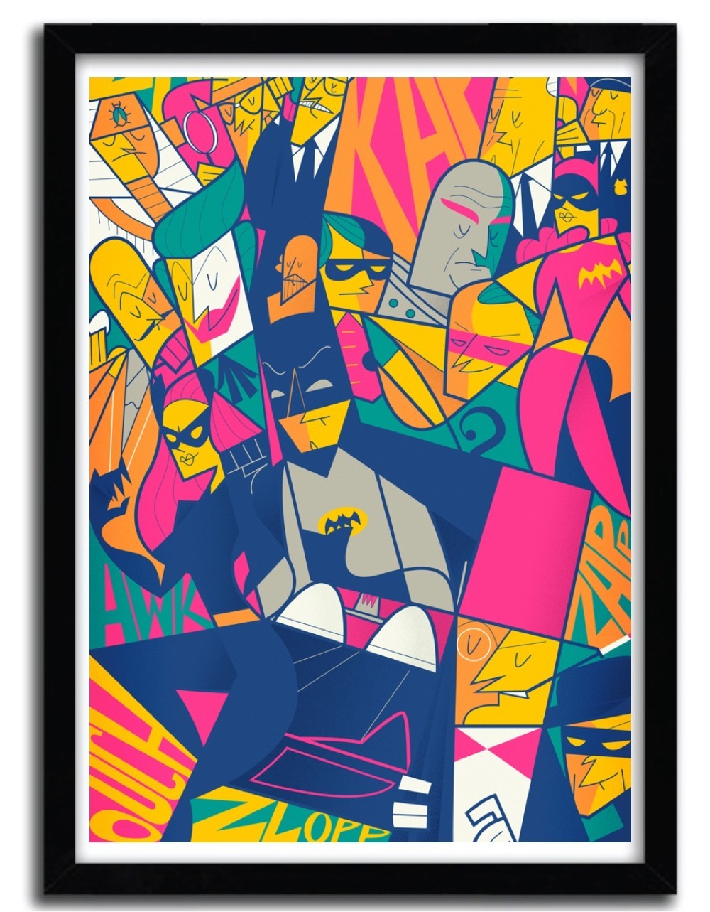 Affiche 1966 par Ale Giorgini, imprimée sur papier fine arts, avec des couleurs vives et un design unique, numérotée à la main.