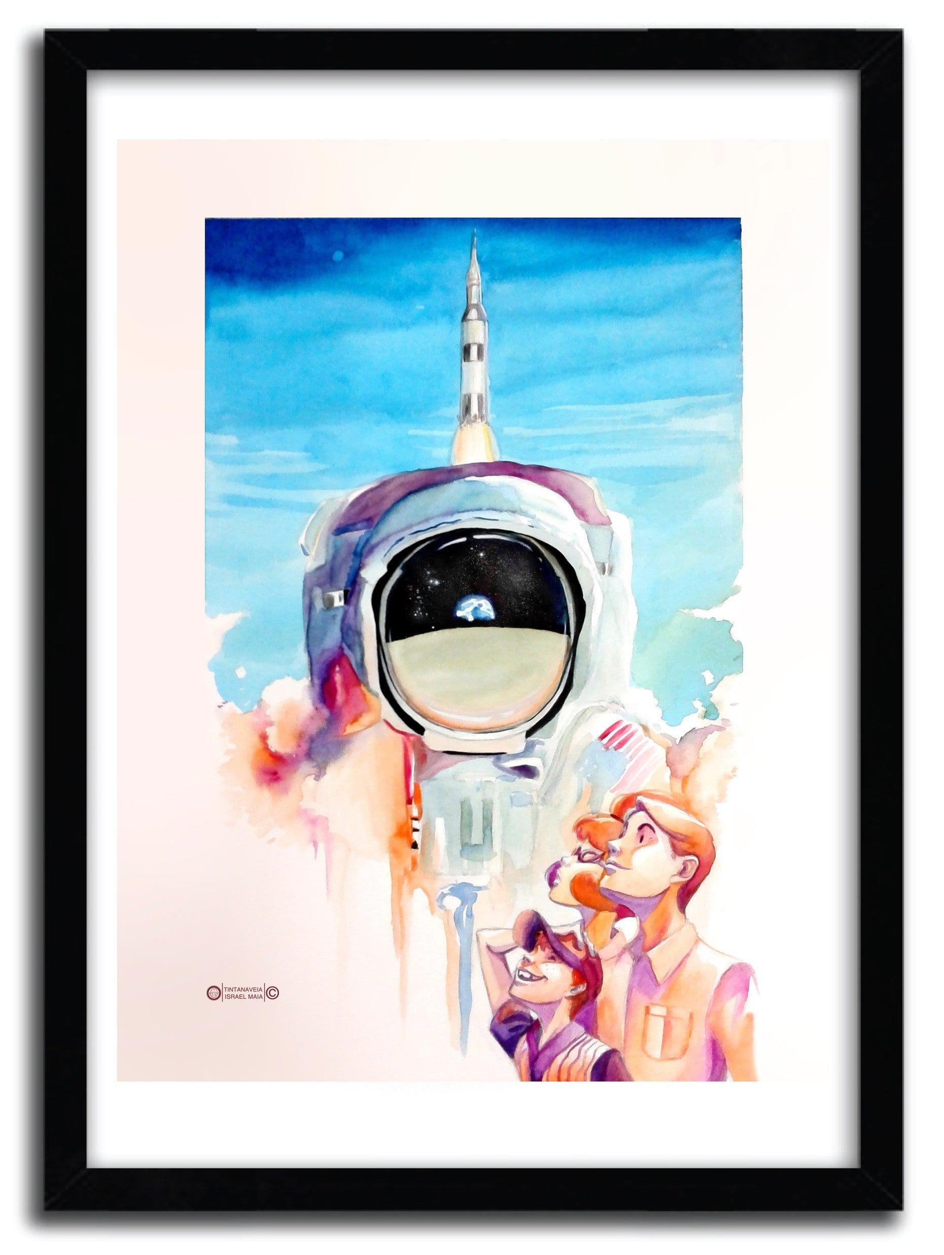 Affiche APOLLO by ISRAEL MAIA, a limited edition art print on fine arts paper, showcasing vibrant colors and intricate details.