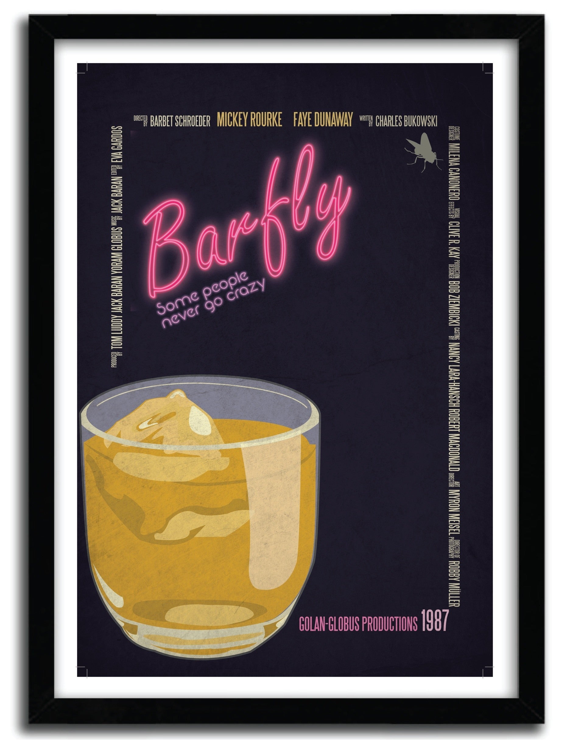 Affiche BARFLY by AYCAN YILMAZ, a limited edition art print on fine arts paper, showcasing vibrant colors and unique design.