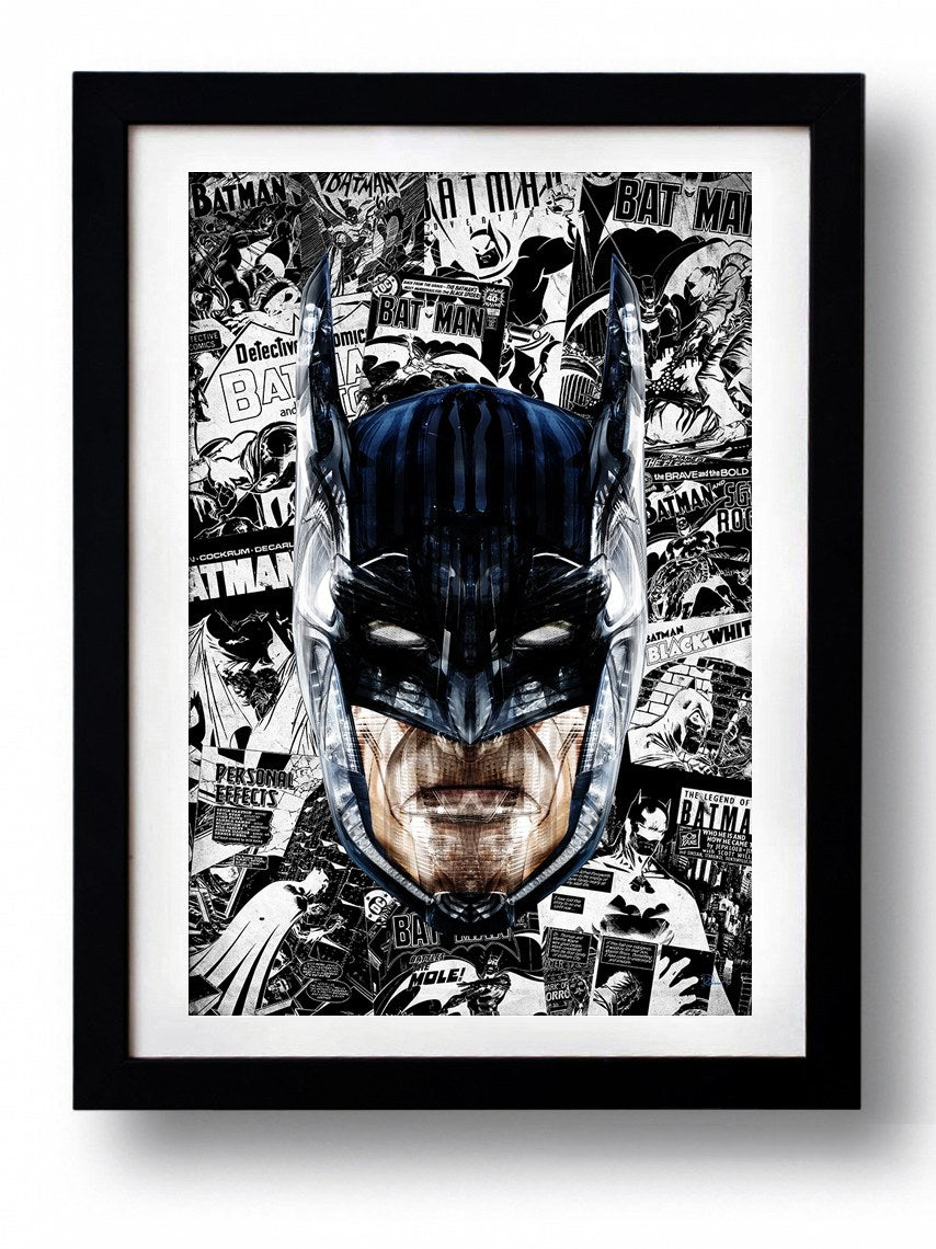 Affiche BAT KNIGHT 2 by Rubiant, a limited edition art print on fine arts paper, showcasing vibrant colors and intricate details.