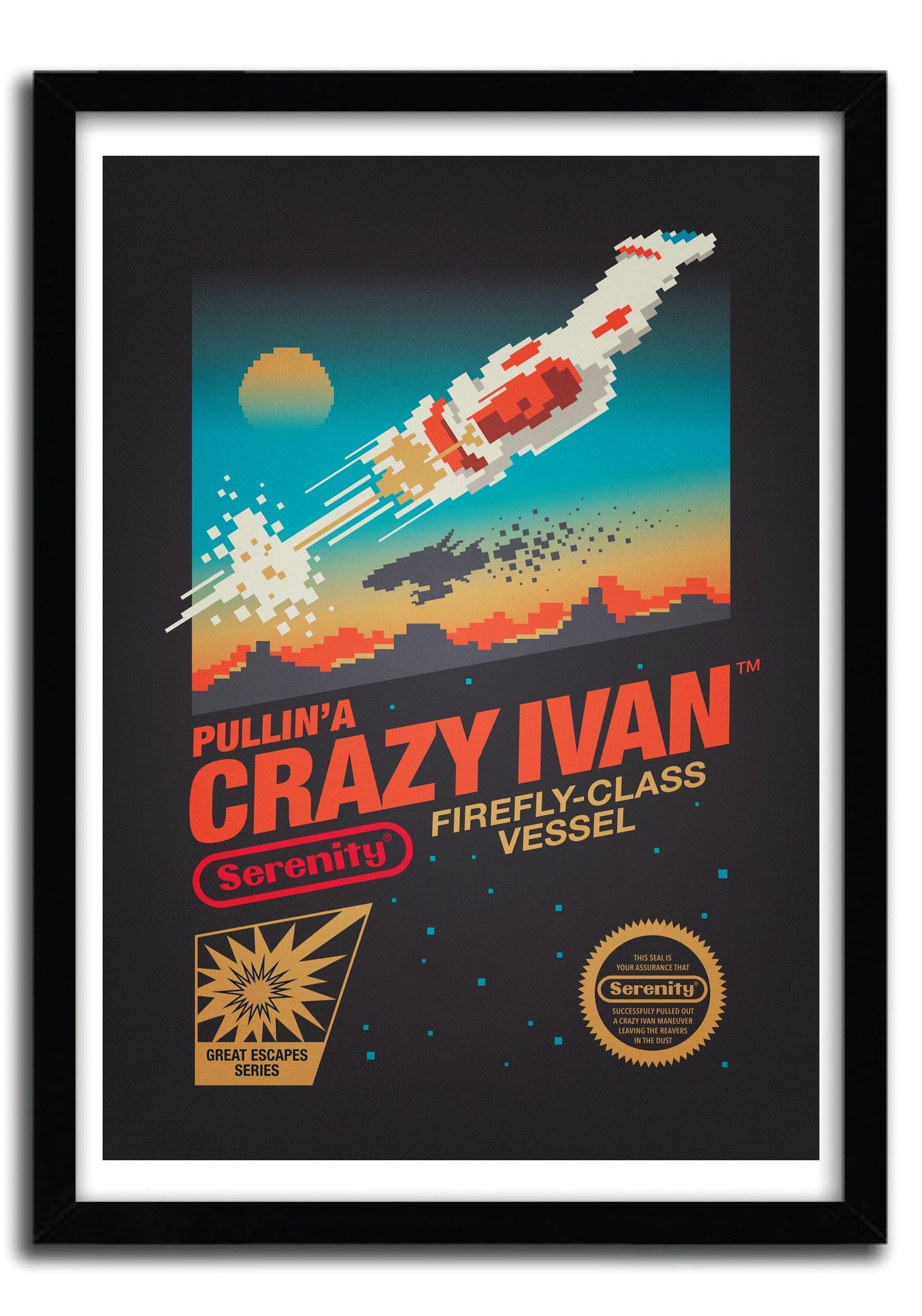 Affiche CRAZY IVAN by VICTORSBEARD, a limited edition art print on fine arts paper, showcasing vibrant colors and intricate details.