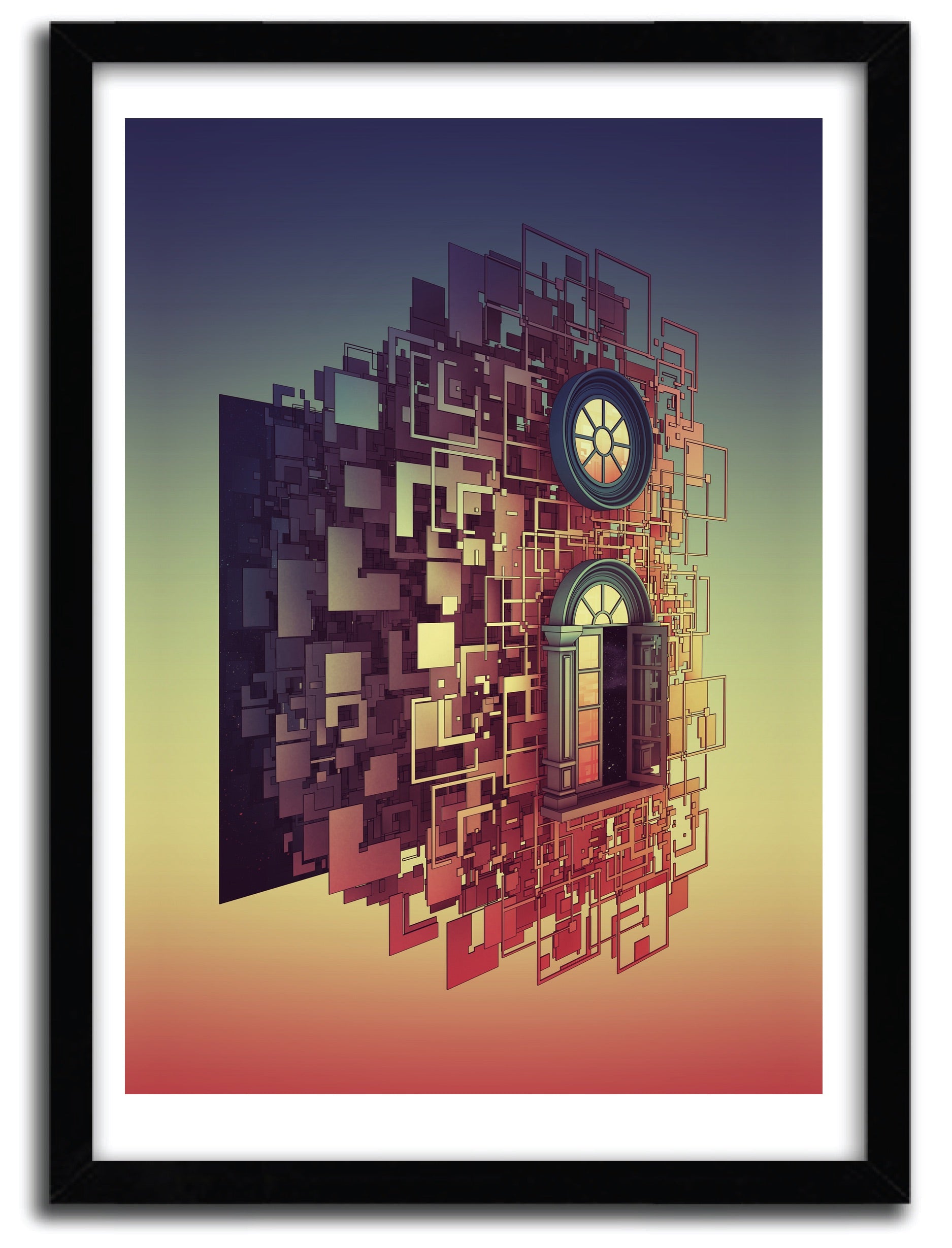 Affiche Dawning by FALCAO LUCAS, a limited edition art print on fine arts paper, showcasing vibrant colors and intricate details.