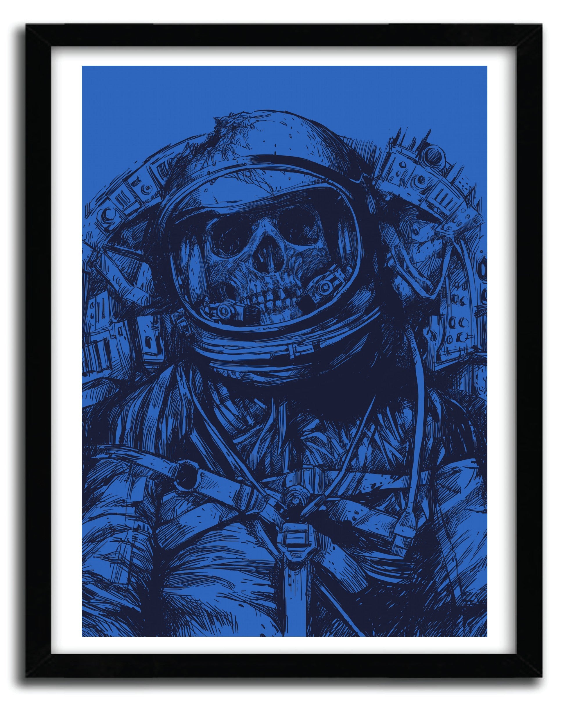 Affiche DEAD ASTRONAUT by CARBINE, a limited edition art print on fine arts paper, showcasing vibrant colors and intricate details.