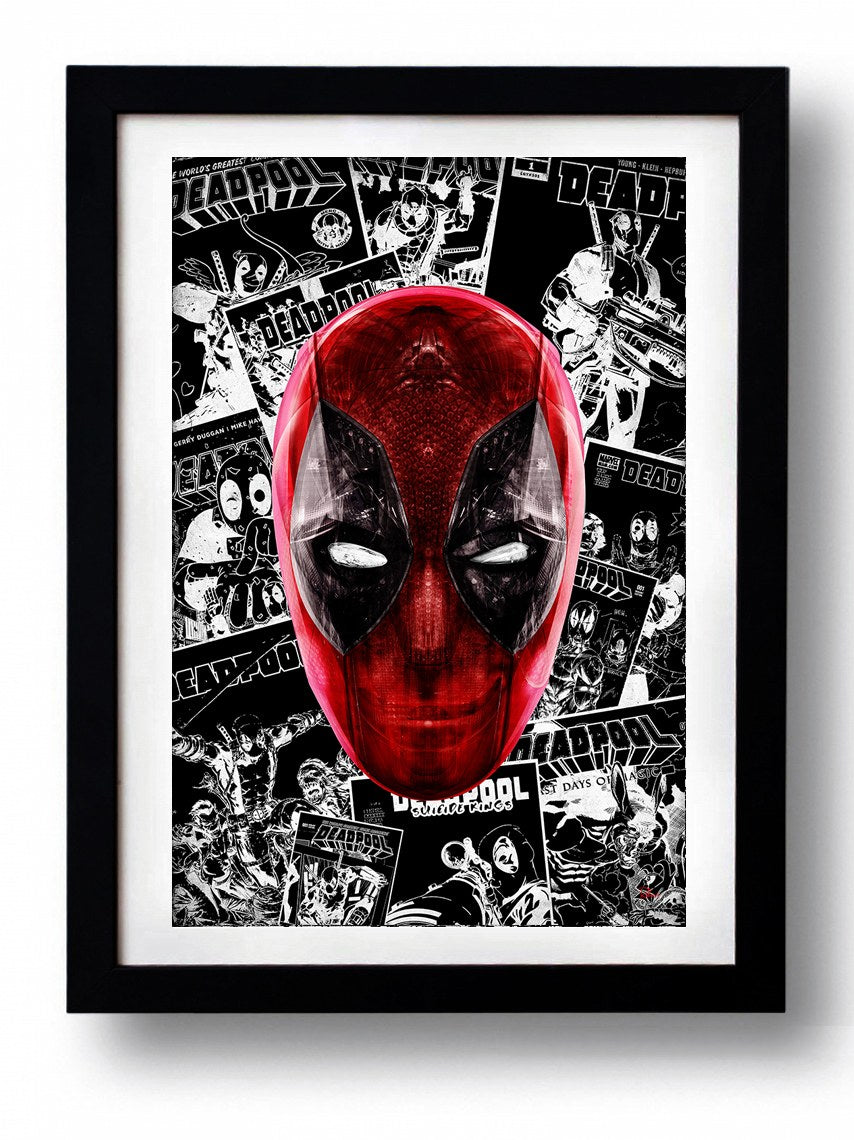 Affiche DEADPOOL 2 par Rubiant, imprimée sur papier fine arts, avec des couleurs vives et un design accrocheur, numérotée et authentifiée.