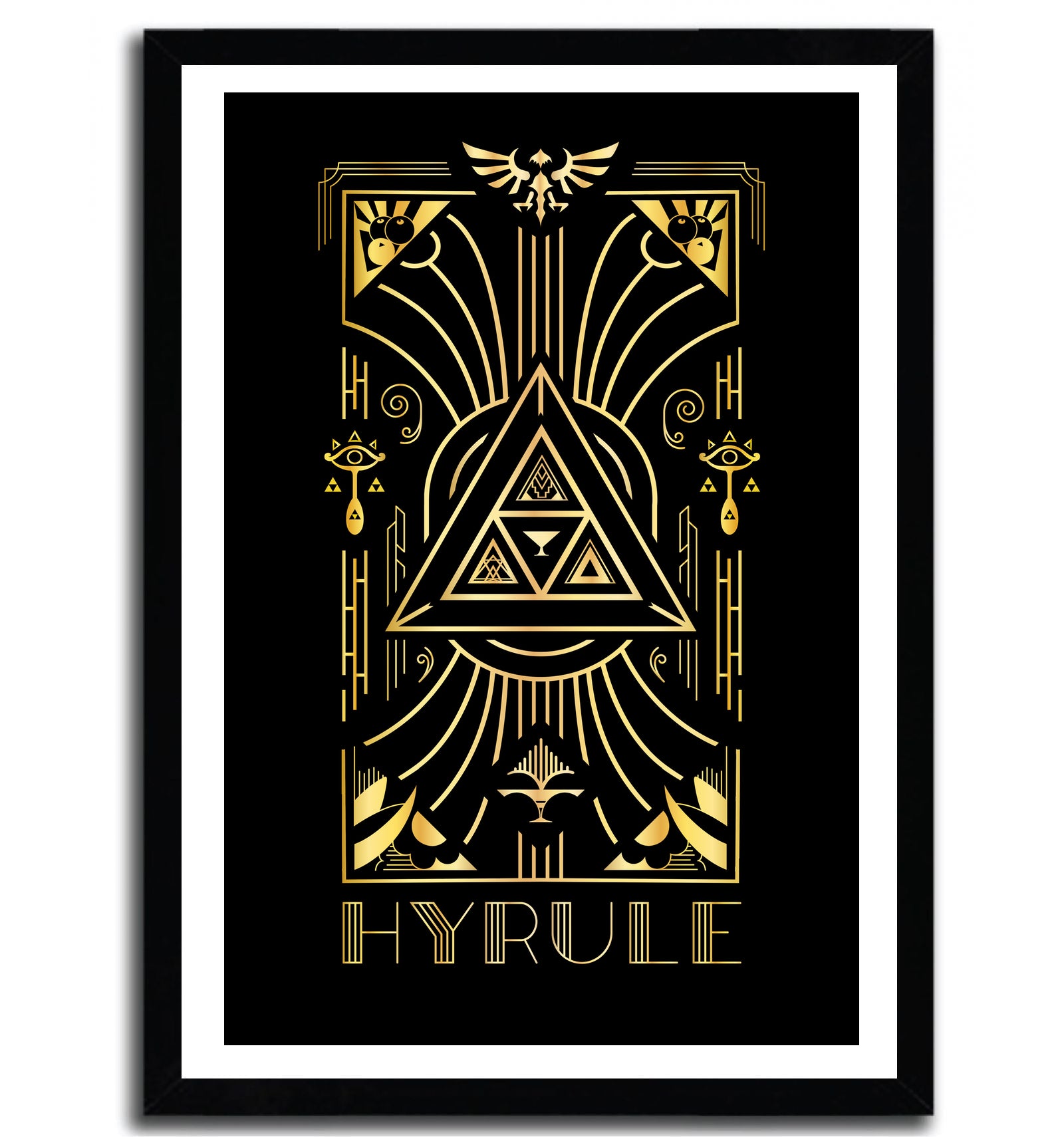 Affiche deco Hyrule by Barrett Biggers, a limited edition art print on fine arts paper featuring vibrant colors and intricate details.