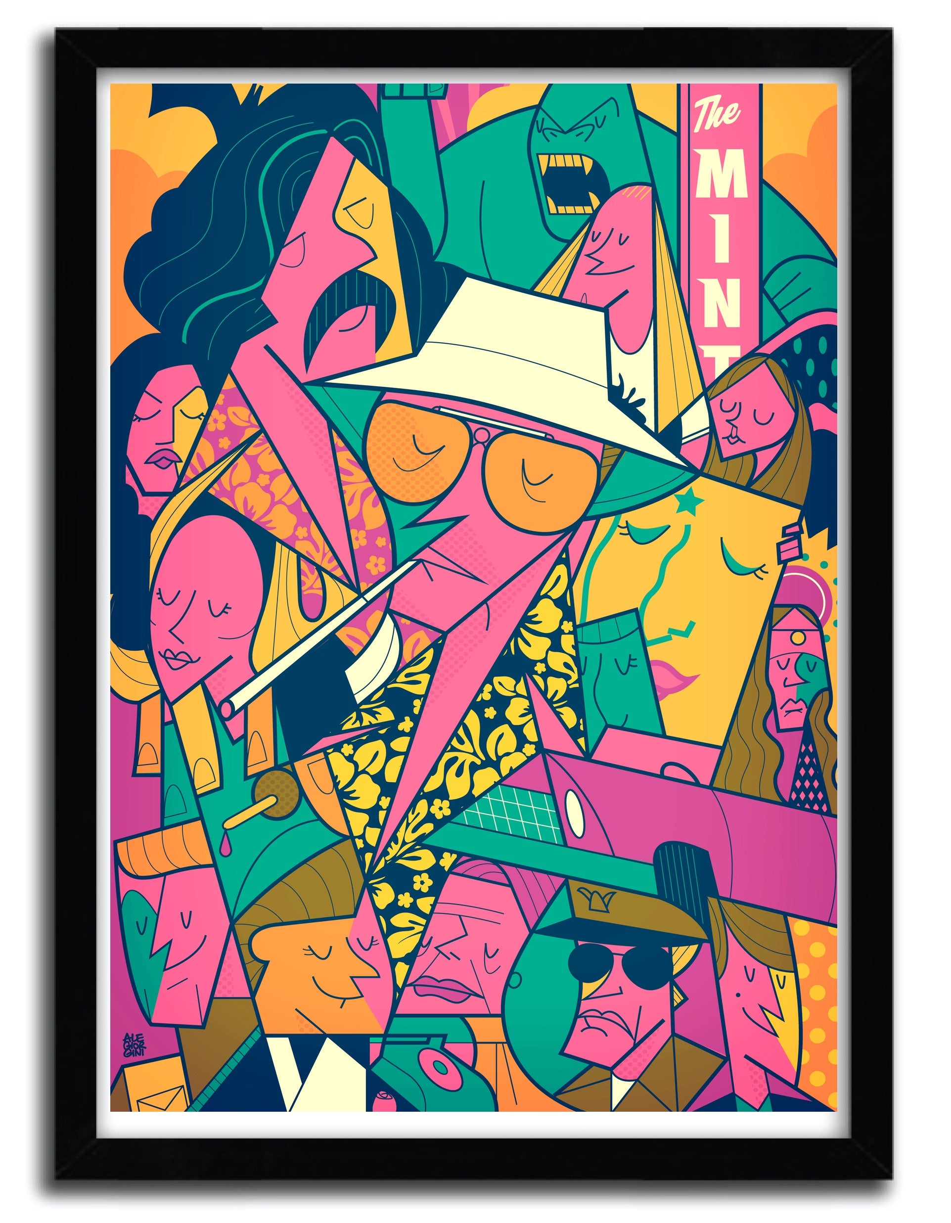 Affiche FEAR and LOATH par Ale Giorgini, imprimée sur papier fine arts, avec des couleurs vives et un design captivant.