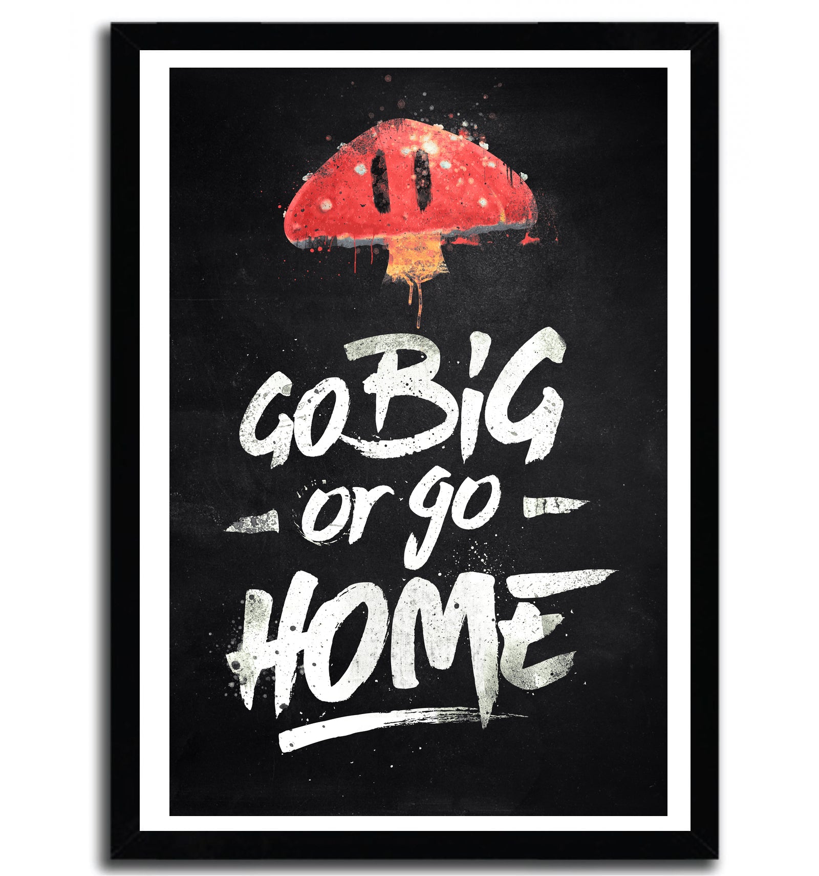 Art print 'Go Big or Go Home' by Barrett Biggers, featuring vibrant colors on premium fine arts paper, hand-numbered and signed.