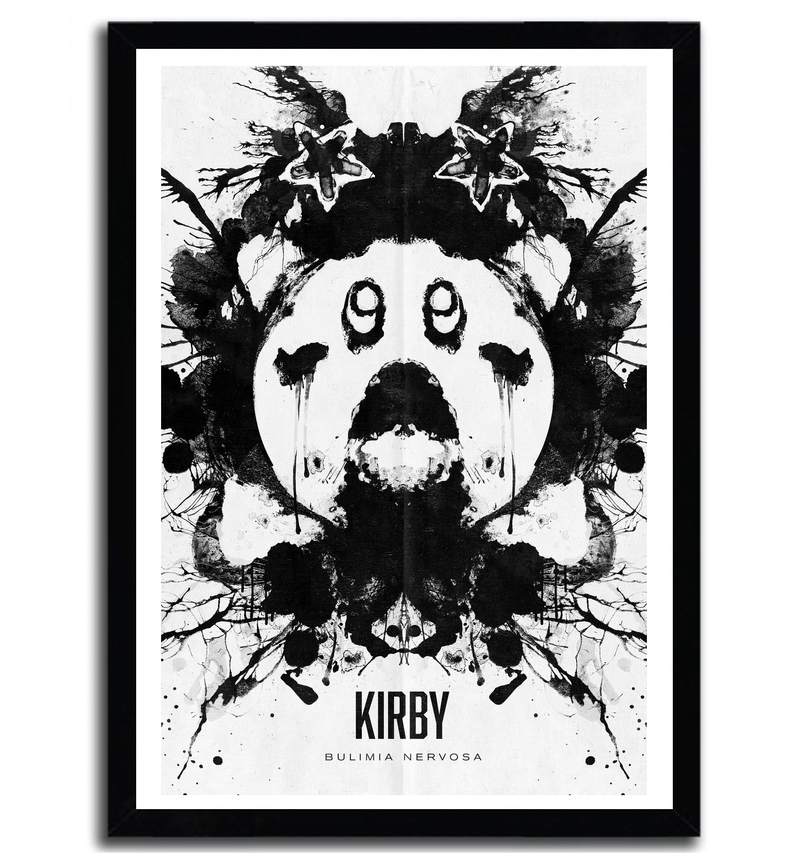 Affiche Kirby Blot par Barrett Biggers, imprimée sur papier fine arts, avec des couleurs vives et un design unique.