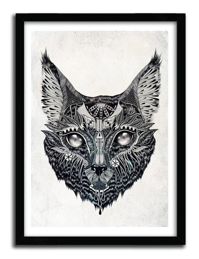 Affiche LYNX by Feline Zegers, a limited edition art print on fine arts paper, showcasing vibrant colors and intricate details.