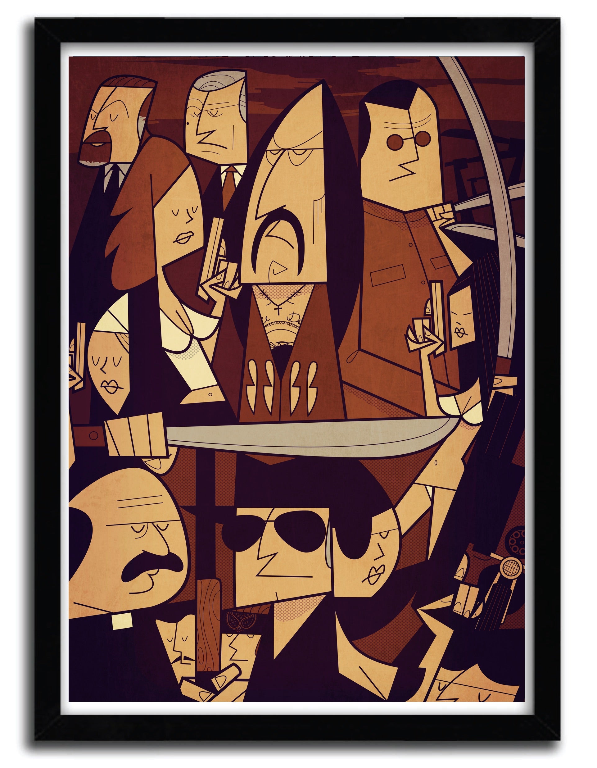 Affiche machette par Ale Giorgini, imprimée sur papier fine arts, avec des encres d’archives, numérotée et signée.