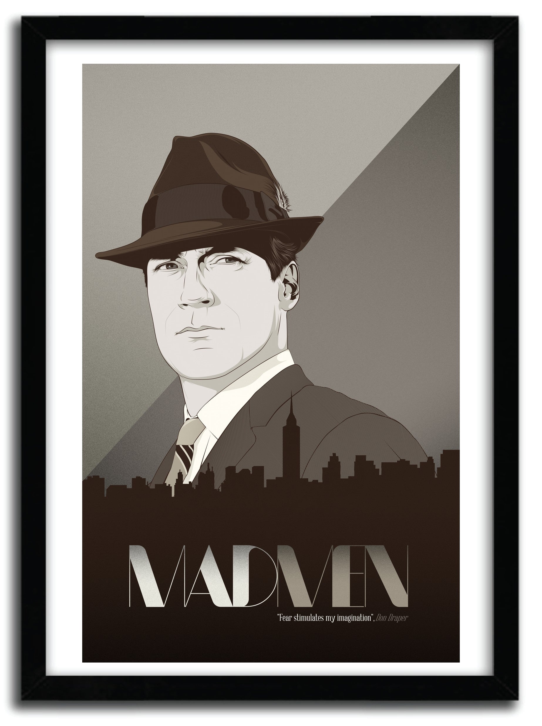 Affiche MAD MEN by CRANIODSGN, a limited edition art print on fine arts paper, showcasing vibrant colors and intricate details.