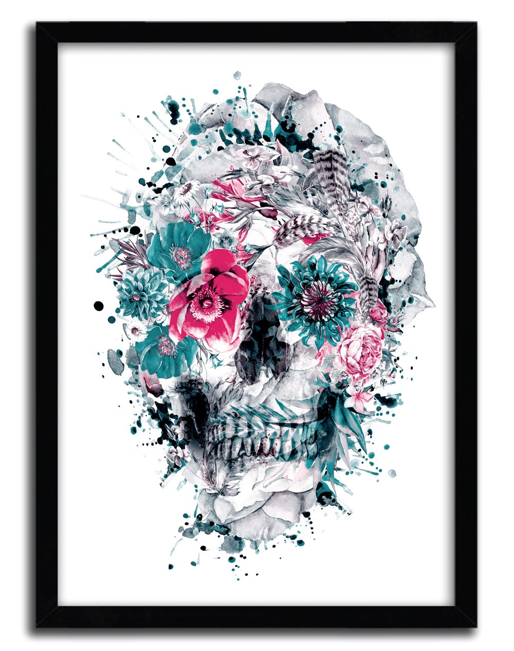 Affiche memento mori IX by Riza Peker, a limited edition art print on fine arts paper, showcasing intricate details and vibrant colors.