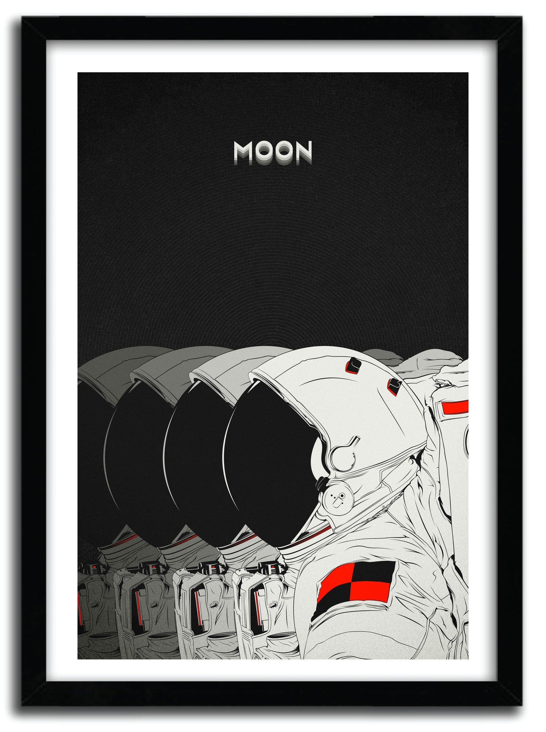 Affiche MOON by CRANIODSGN, a limited edition art print on fine arts paper featuring a beautiful moon design.