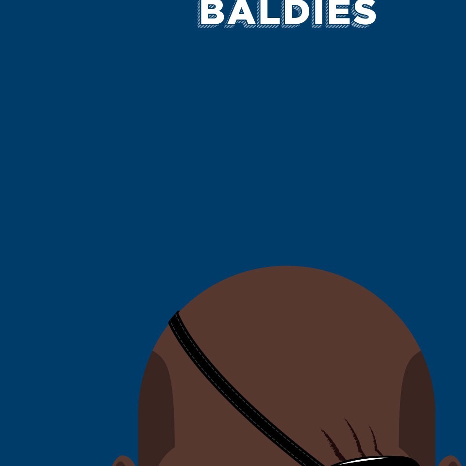 Affiche Notorious Baldie NICK FURY by Mr Peruca, a limited edition art print showcasing vibrant colors on fine arts paper.