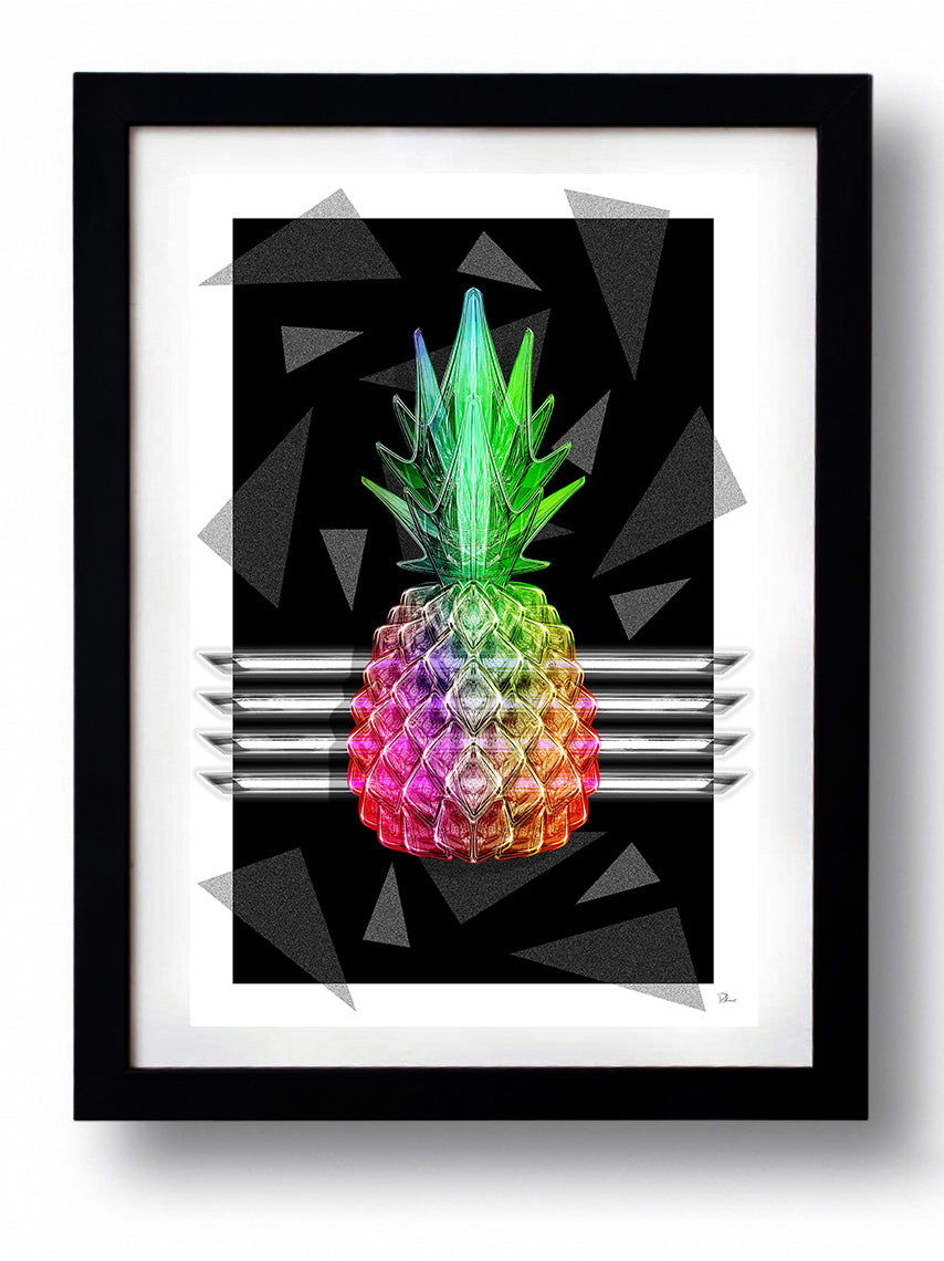 Affiche PINA COLADA CLUB RAINBOW by Rubiant, vibrant art print on fine arts paper, showcasing colorful design and limited edition details.