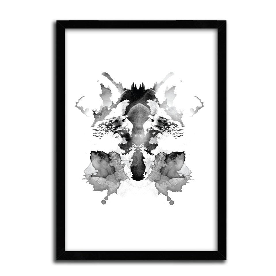 Affiche RORSCHACH by Robert Farkas, a limited edition art print on fine arts paper, showcasing intricate designs and vibrant colors.