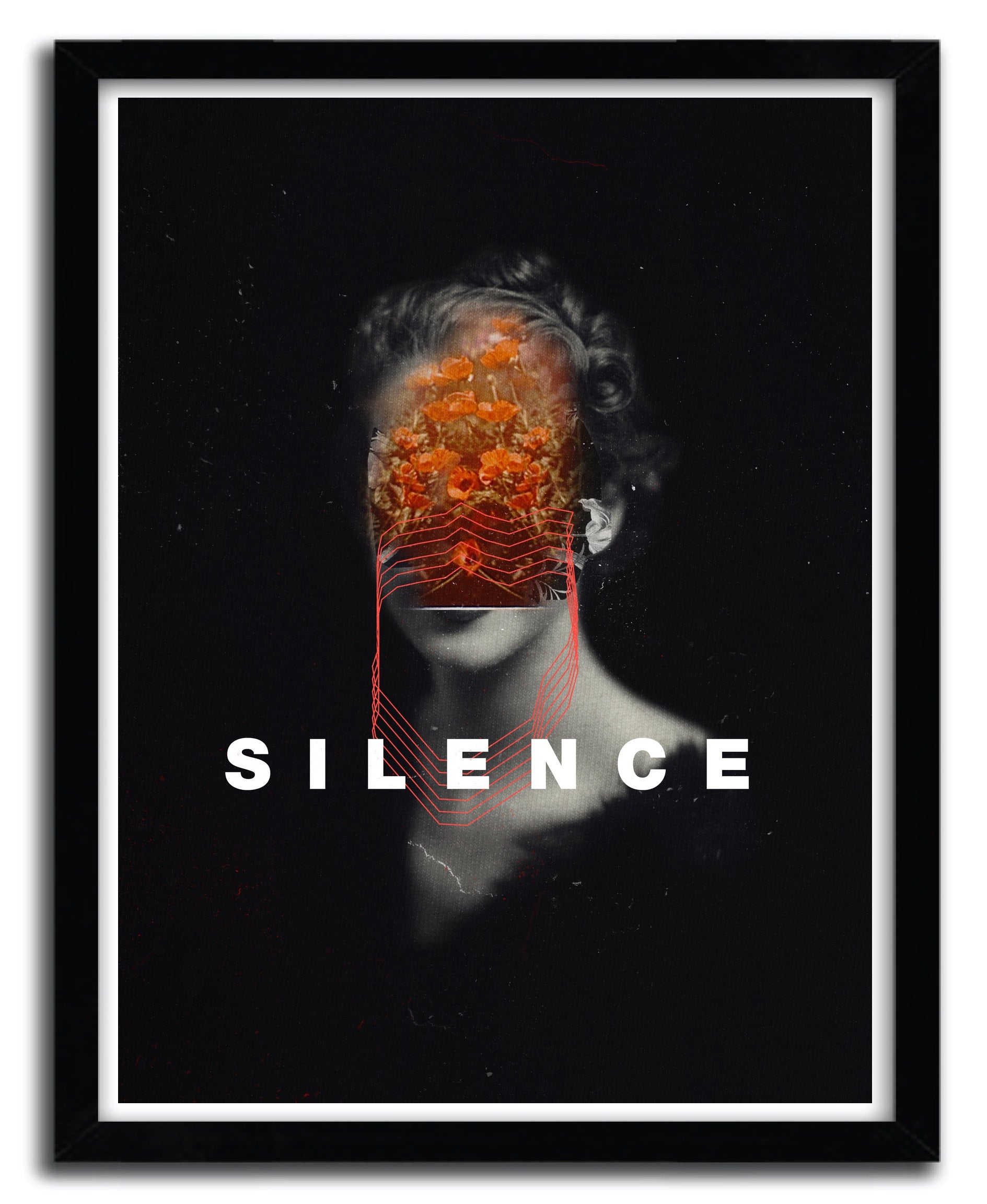 Affiche Silence by FRANK MOTH, a limited edition art print on fine arts paper, showcasing vibrant colors and intricate details.