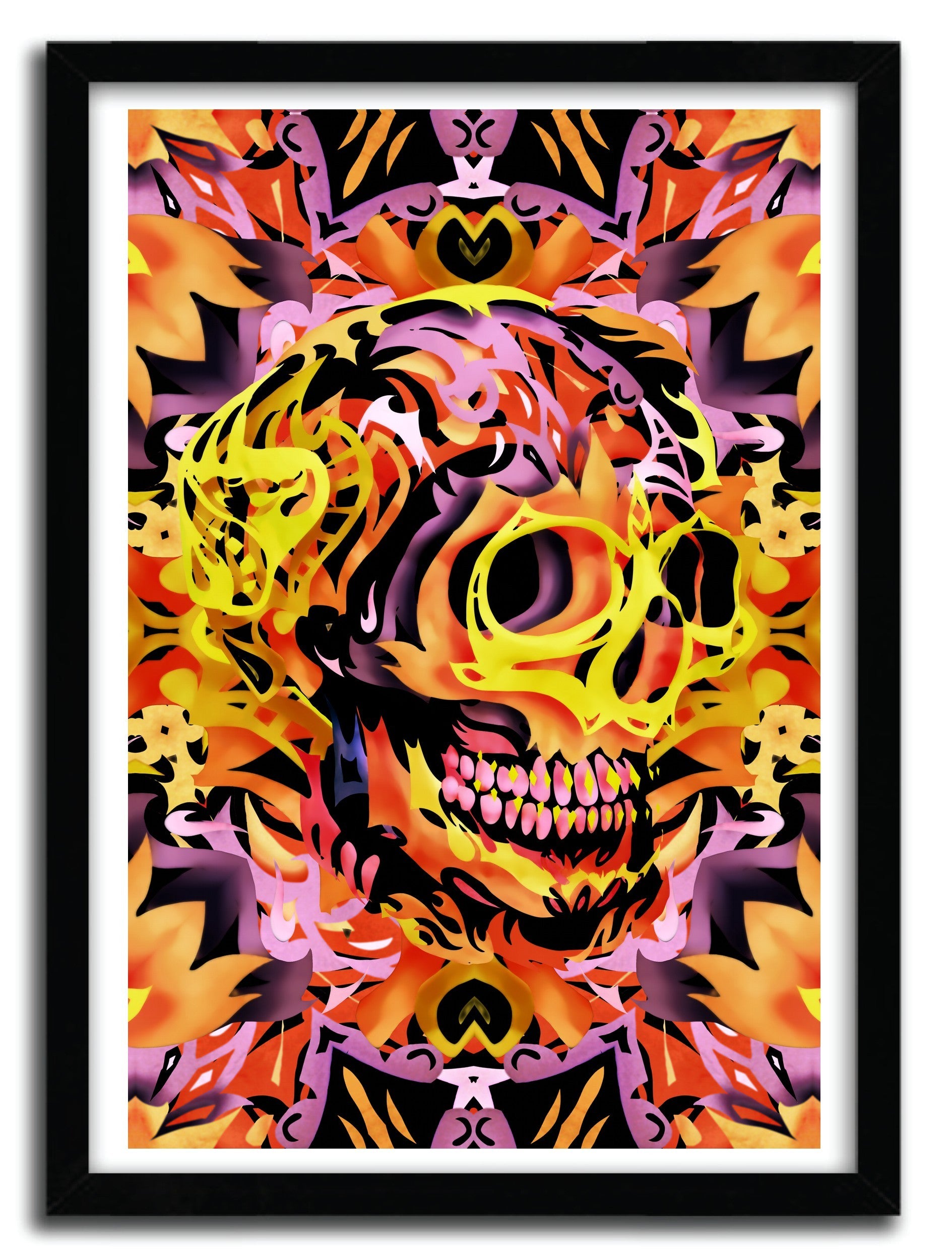 Affiche SKULL V by Ali Gulec, a limited edition art print featuring a striking skull design on fine arts paper.