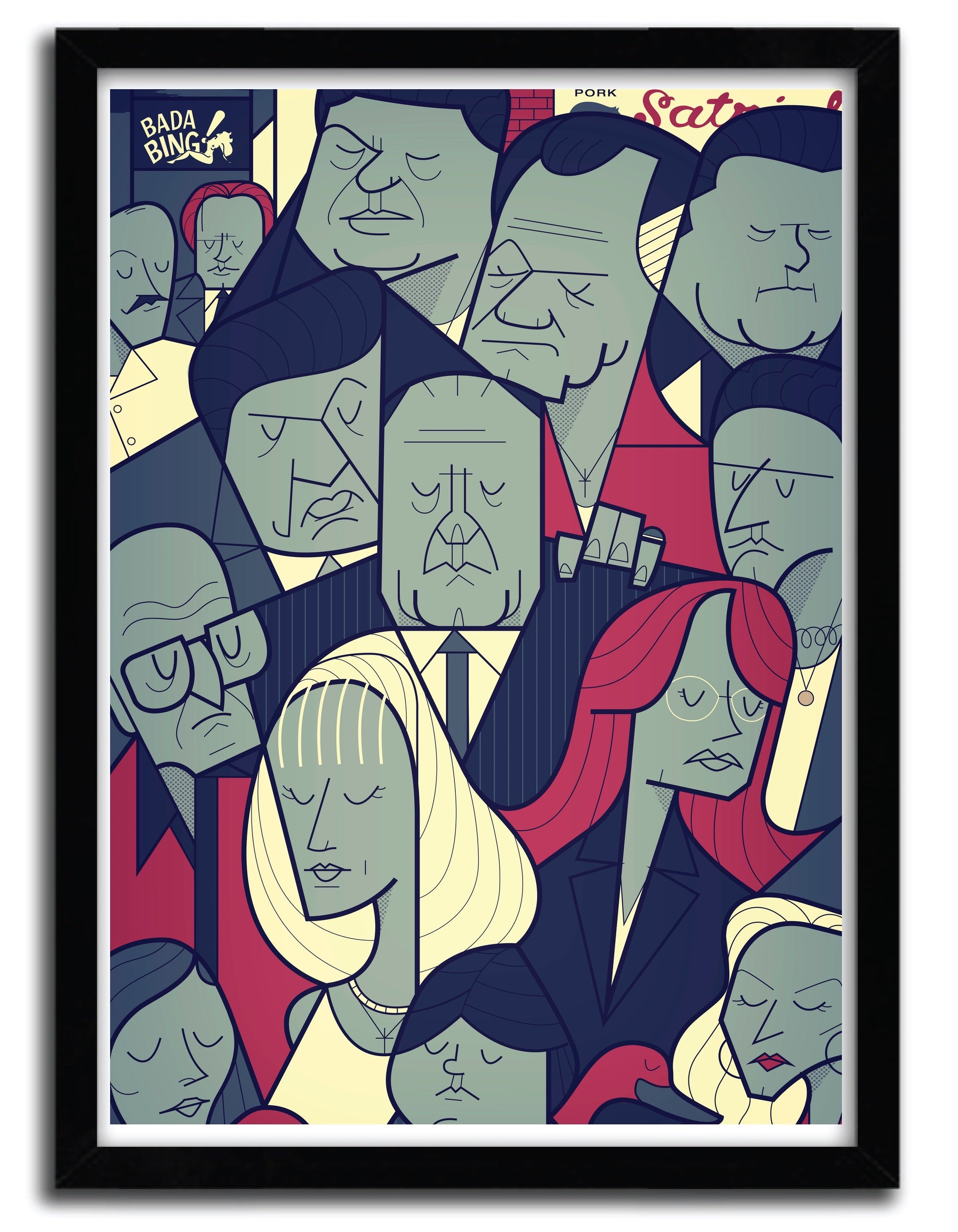 Affiche soprano par Ale Giorgini, imprimée sur papier fine arts, avec des couleurs vives et un design artistique unique.