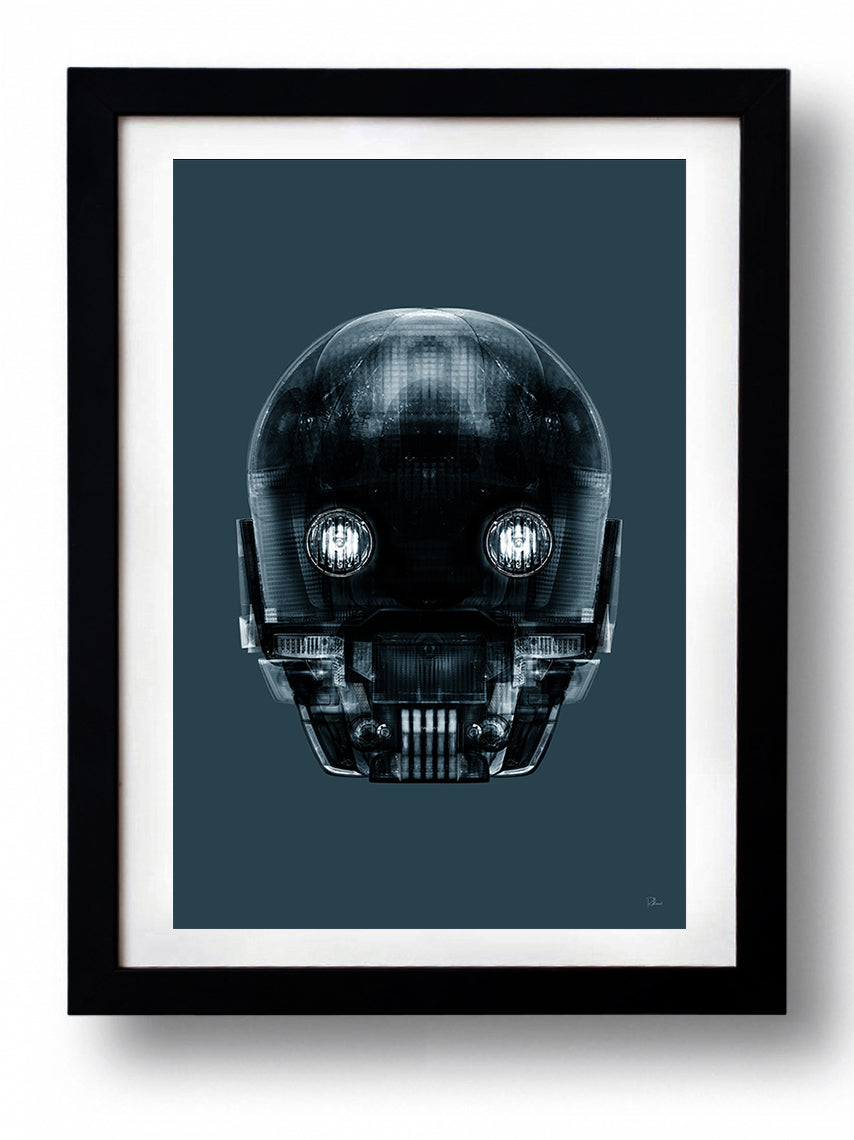 Affiche STAR DROID by Rubiant, a limited edition art print on fine arts paper, showcasing vibrant colors and intricate details.