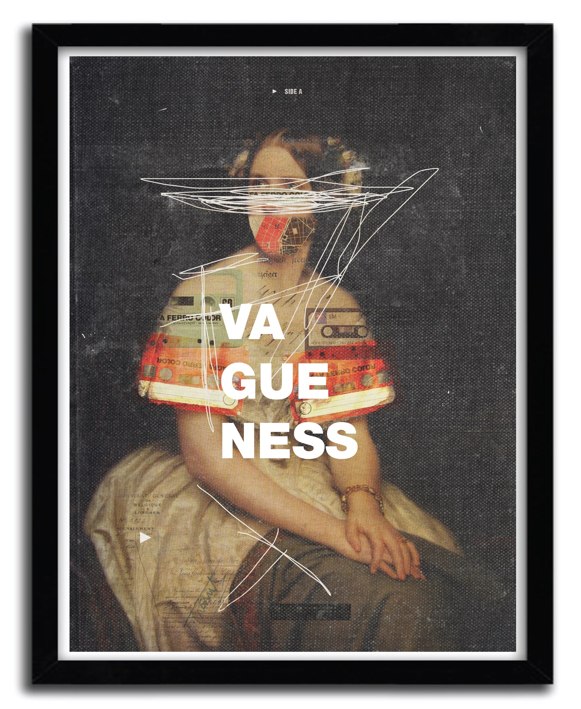 Affiche Vagueness by FRANK MOTH, a limited edition art print on fine arts paper, showcasing vibrant colors and modern design.