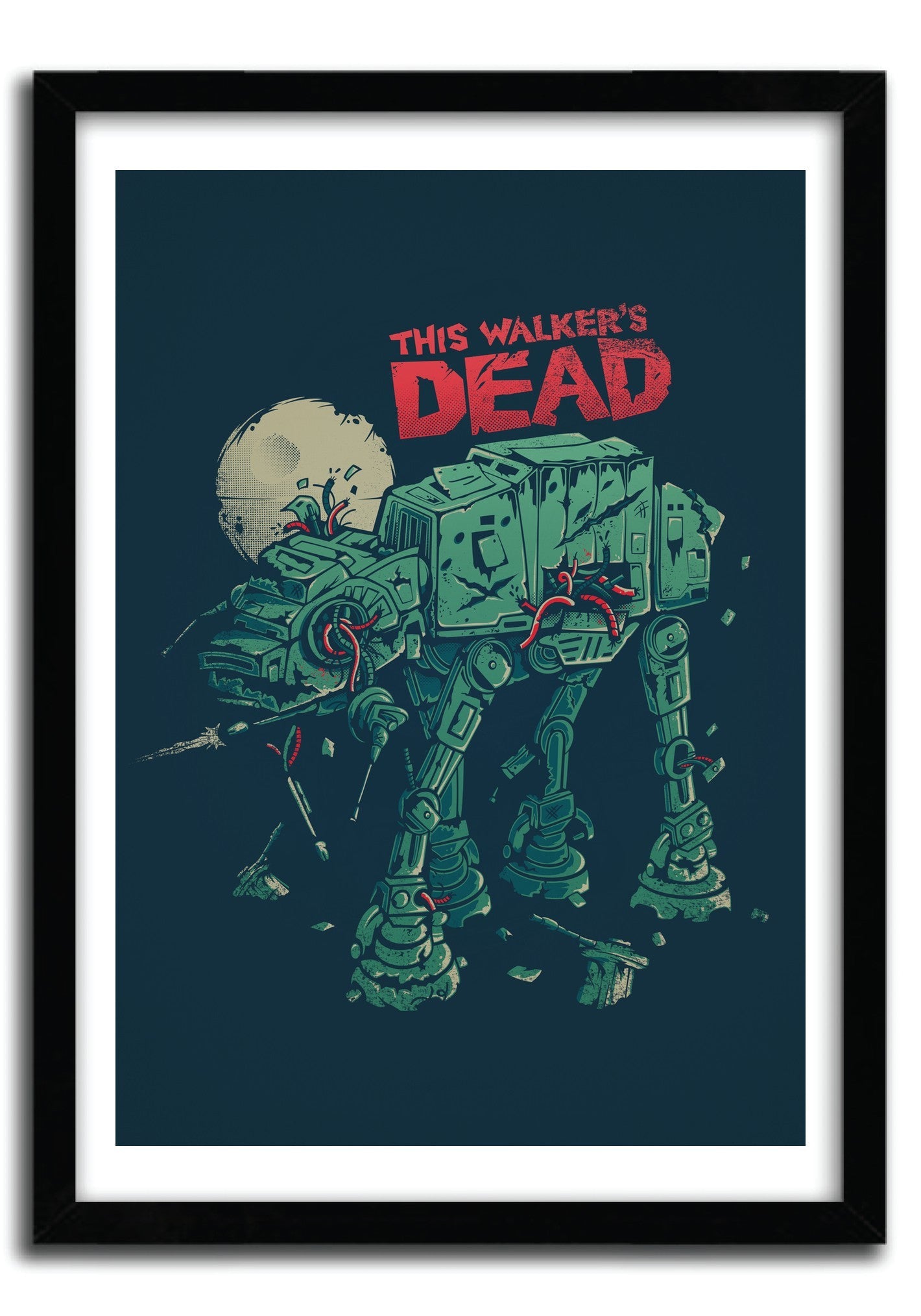 Affiche WALKER'S DEAD by VICTORSBEARD, a limited edition art print on fine arts paper, showcasing vibrant colors and intricate details.