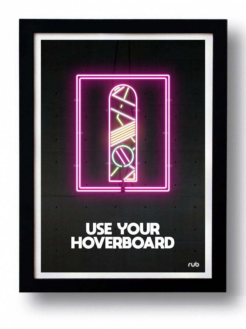 Affiche WARNING I'M HOT by RUB, a vibrant art print on fine arts paper, showcasing bold colors and unique design.