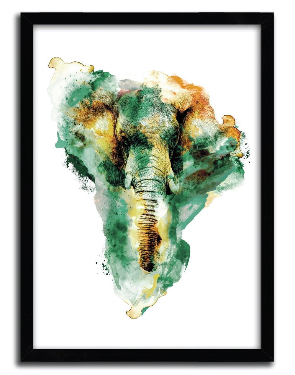 Affiche Wild Africa par Riza Peker, imprimée sur papier fine arts, avec des couleurs vives et un design captivant.