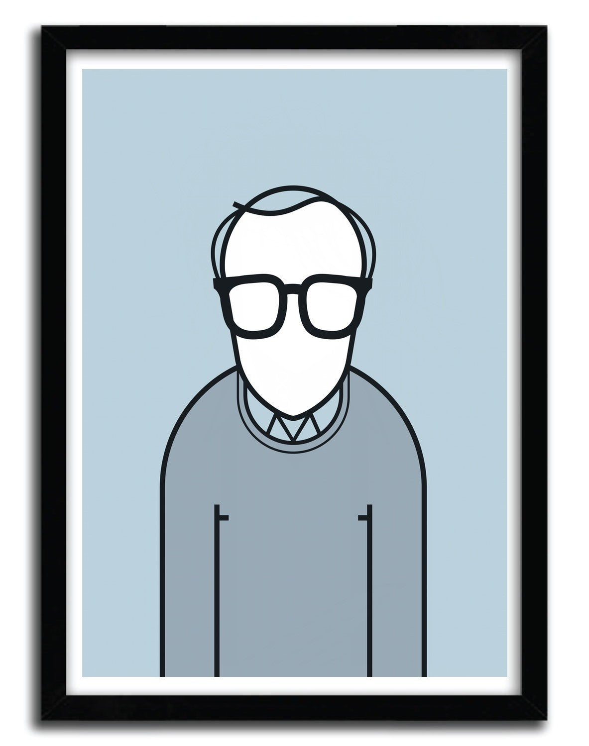 Affiche WOODY par Ale Giorgini, imprimée sur papier fine arts avec des encres d’archives, numérotée et signée, en édition limitée.