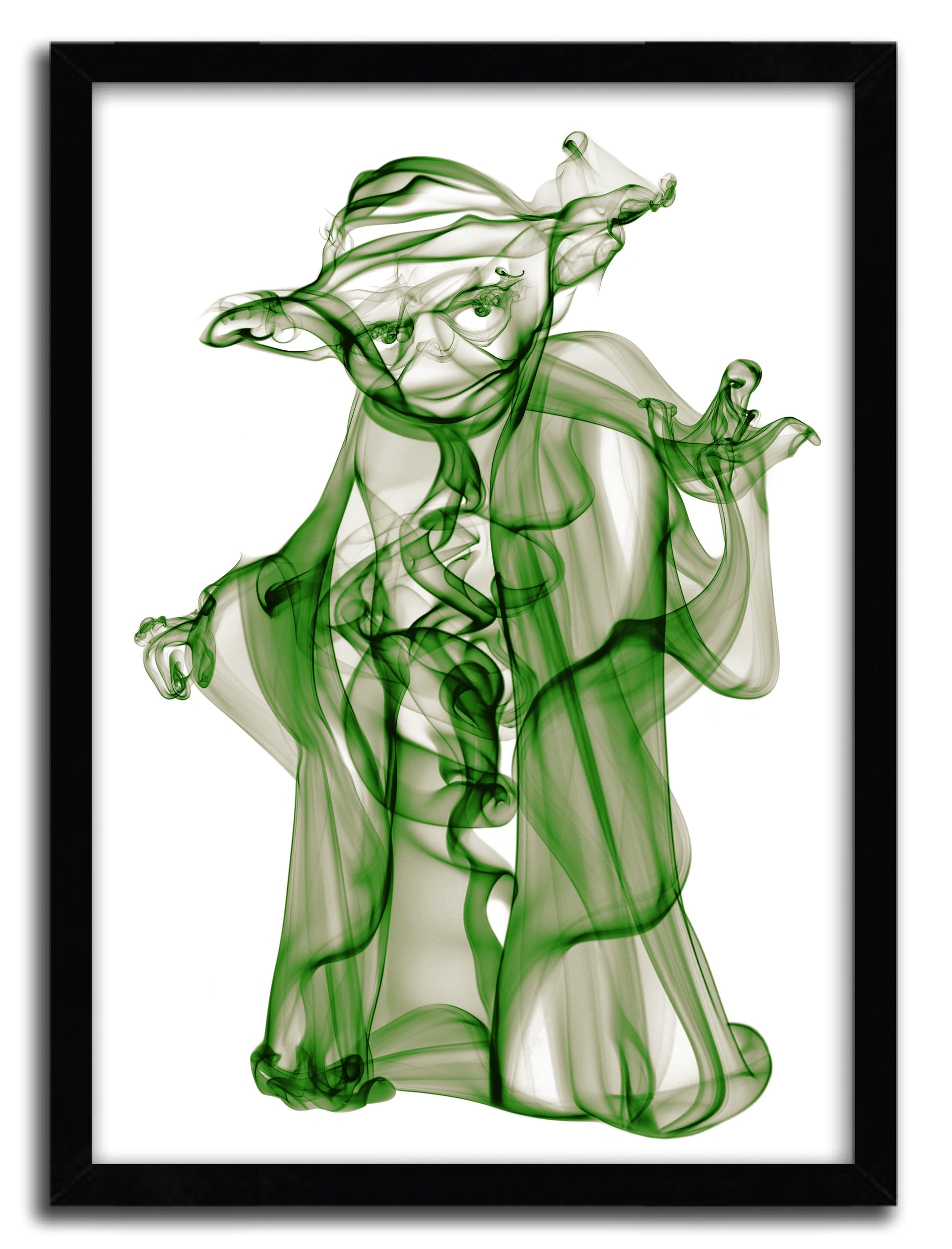 Affiche Yoda par Octavian Mielu, imprimée sur papier fine arts, avec des encres d’archives, numérotée et signée, édition limitée.