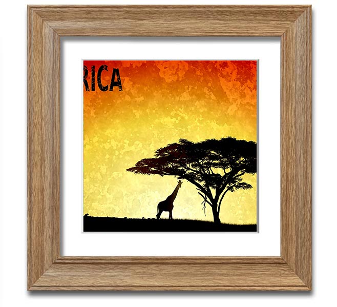 A beautifully framed print of African art, showcasing vibrant colors and intricate designs, ready to hang on the wall.