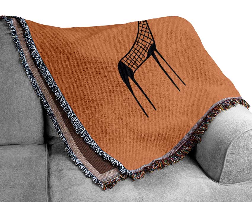 Luxurious African Giraffe throw blanket made from 100% cotton, featuring a thermal weave for breathability and comfort, perfect for home decor.