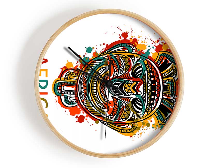 A beautifully crafted African Mask showcasing intricate designs and vibrant colors, perfect for home decor.