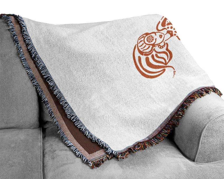 African Tribal Art 20 throw blanket made from 100% cotton with a thermal weave, showcasing intricate tribal patterns.