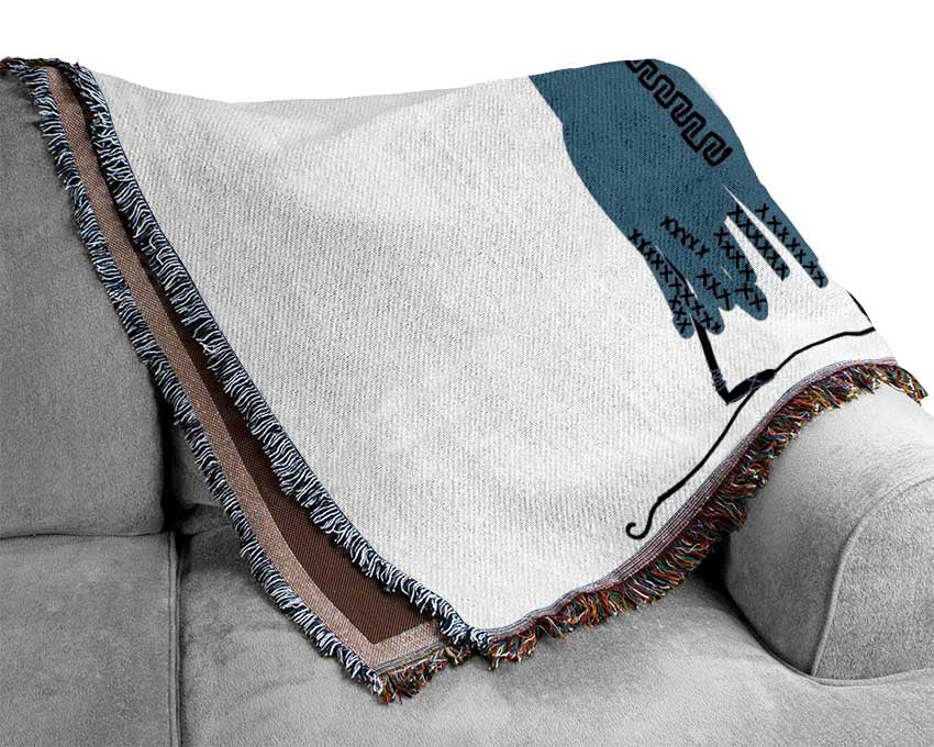 African Tribal Art 29 throw blanket made from 100% cotton, featuring intricate tribal patterns and a luxurious thermal weave.