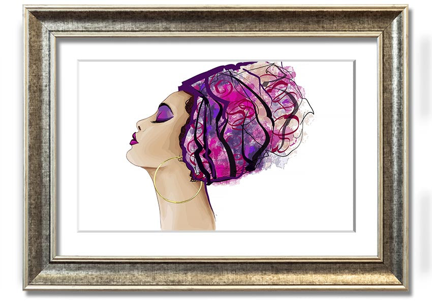 Framed print of African Tribal Art 30, showcasing intricate designs and vibrant colors, ready to hang.