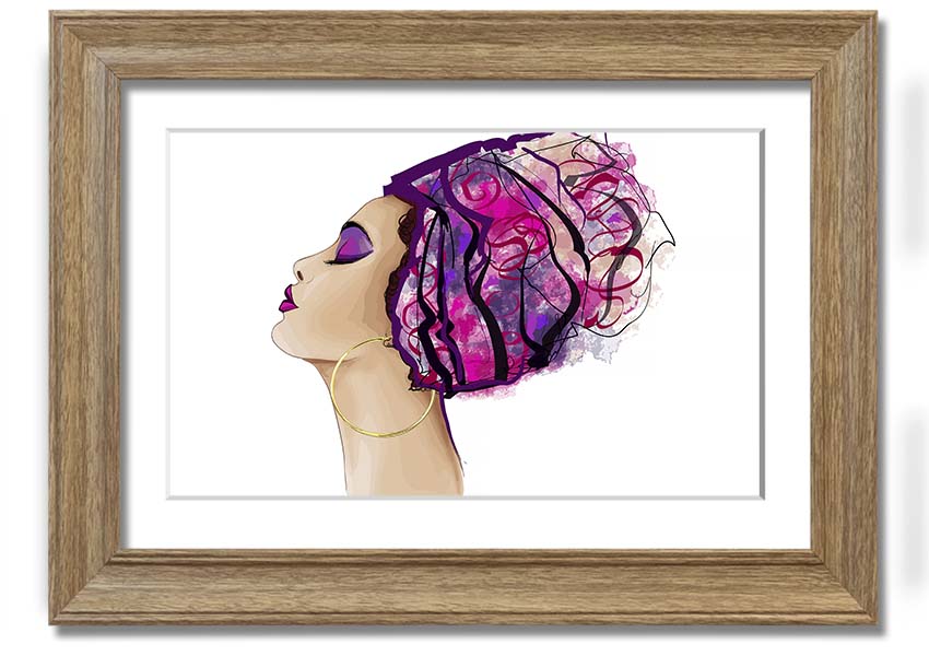 Framed print of African Tribal Art 30, showcasing intricate designs and vibrant colors, ready to hang.