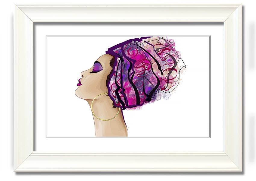 Framed print of African Tribal Art 30, showcasing intricate designs and vibrant colors, ready to hang.